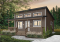 Version couleur no. 7 - Vue avant - Plan de chalet moderne 4 saisons – 2 à 4 chambres, sous-sol modulable et poêle à bois - Le Relais 3