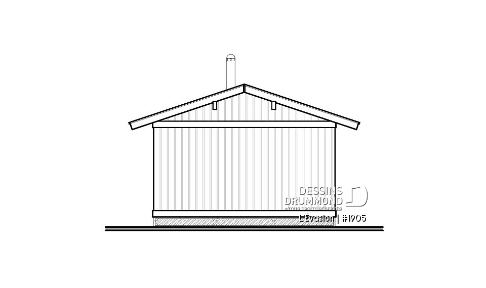 Élévation arrière - L'Évasion