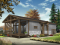 Version couleur no. 3 - Vue avant - Plan de petit plain-pied moderne rustique, 2+ chambres, abordable, grand balcon couvert - Opal