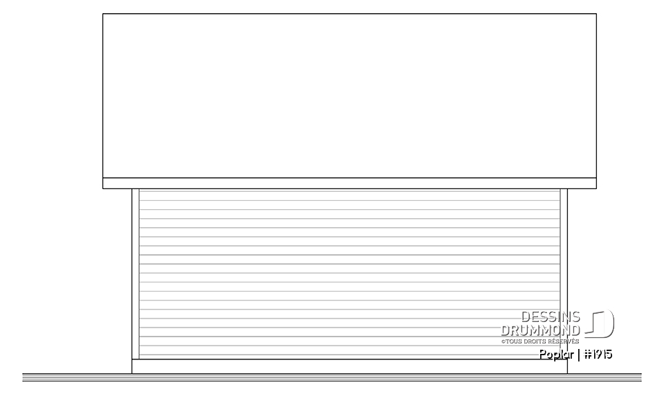 Élévation arrière - Poplar