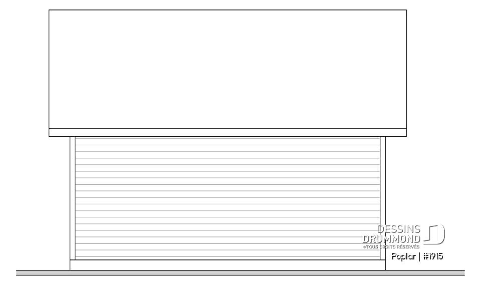Élévation arrière - Poplar