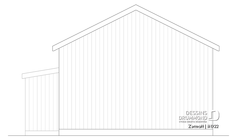 Élévation arrière - Zermatt