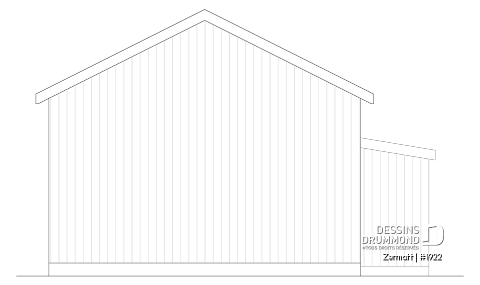 Élévation arrière - Zermatt