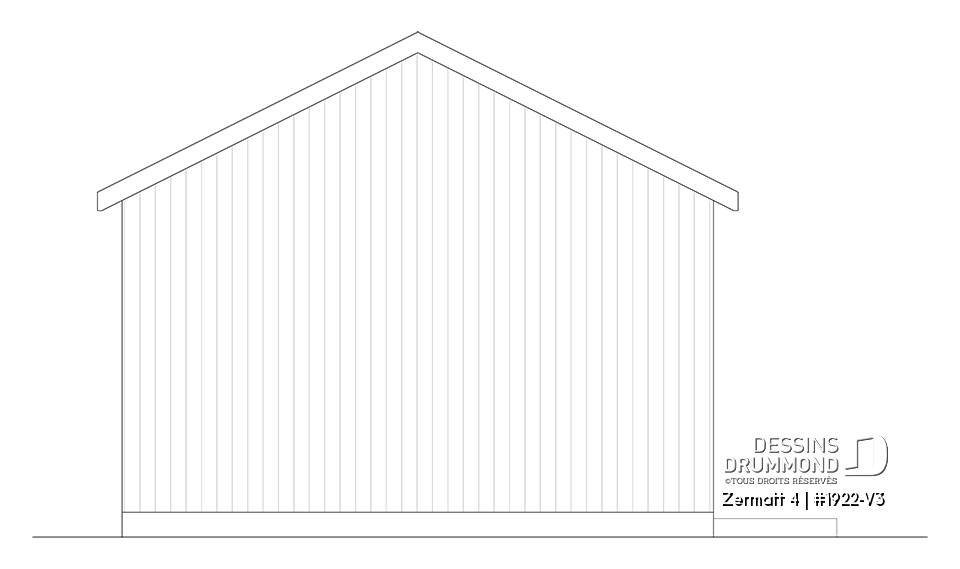 Élévation arrière - Zermatt 4