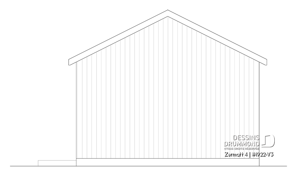 Élévation arrière - Zermatt 4