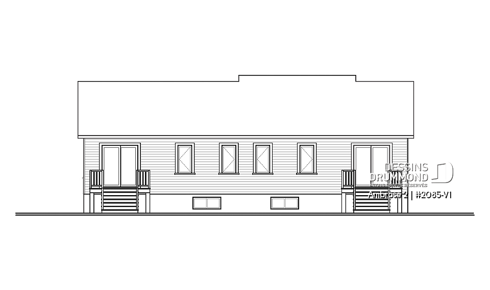 Élévation arrière - Ambrose 2