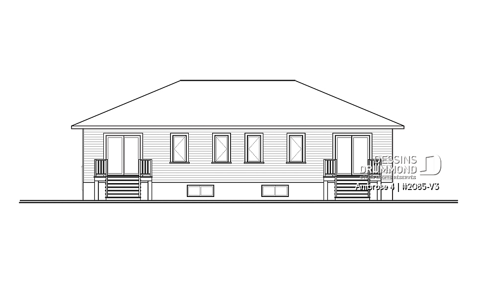 Élévation arrière - Ambrose 4