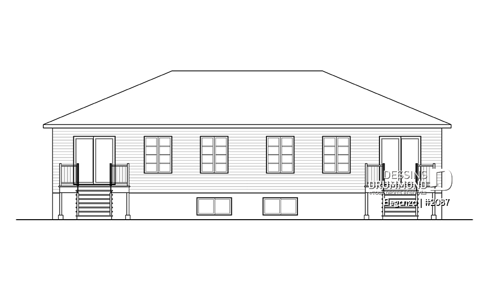 Élévation arrière - Eleganza