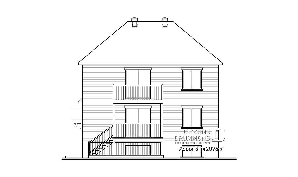 Élévation arrière - Abbot 3