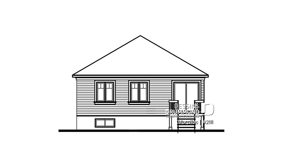 Élévation arrière - Marcillac