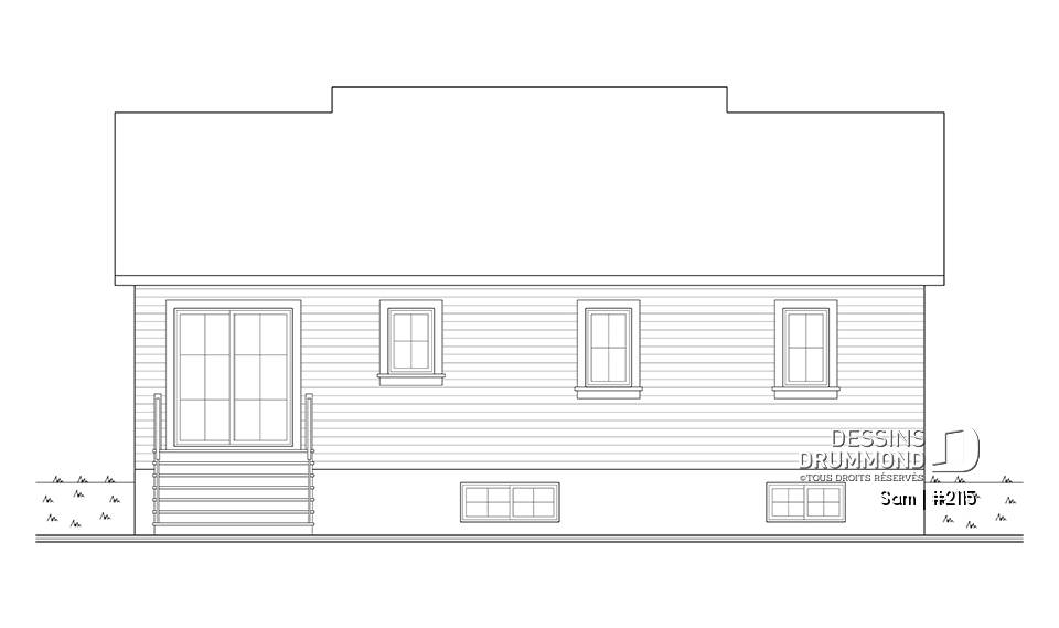 Élévation arrière - Sam