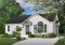 Vue avant - MODÈLE DE BASE - Plan de maison de plain-pied pour petit budget, 2 chambres, entrée accueillante, beau look contemporain - Constantin