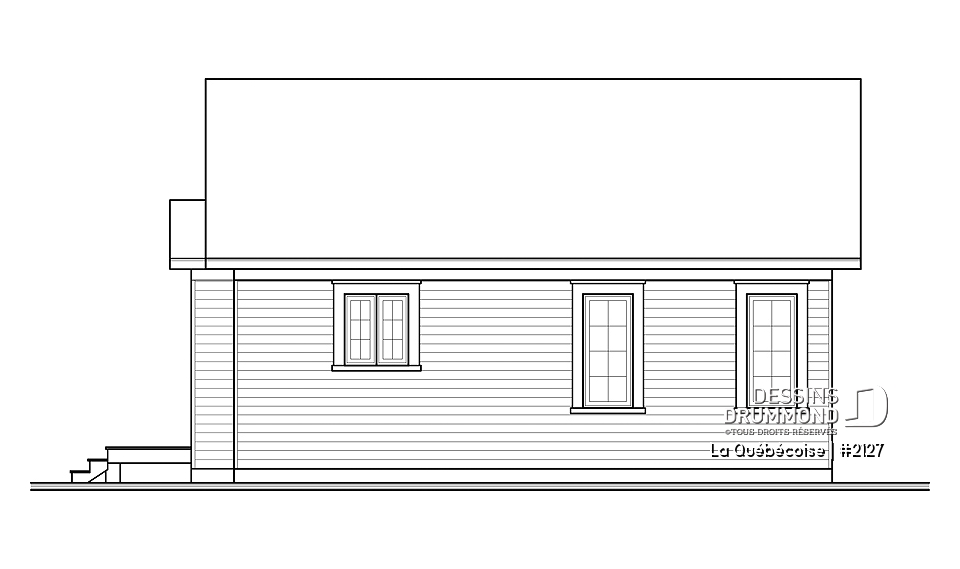 Élévation arrière - La Québécoise