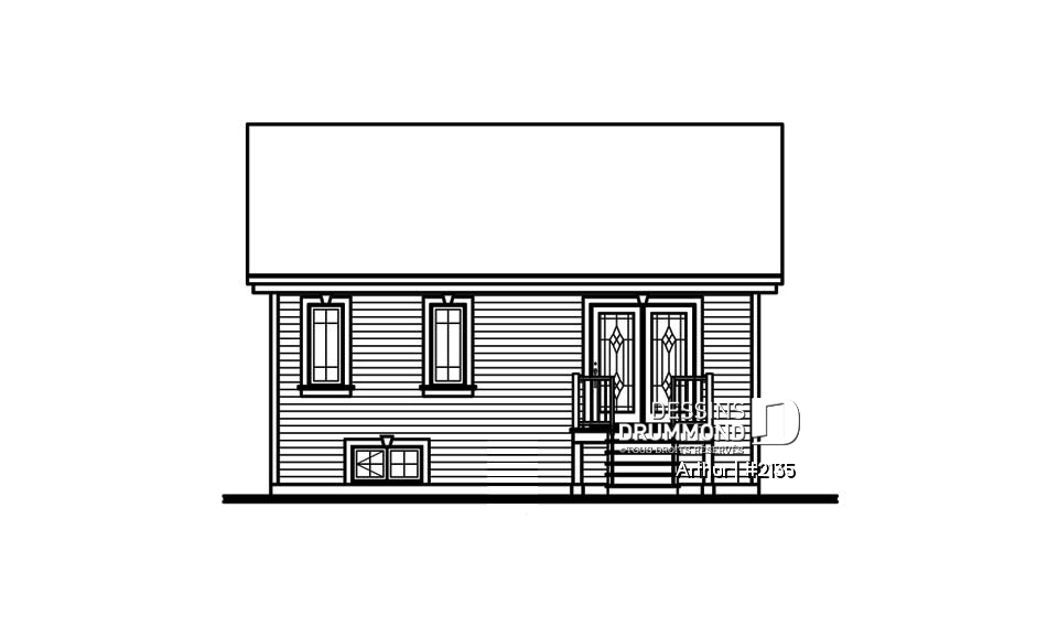 Élévation arrière - Arthur