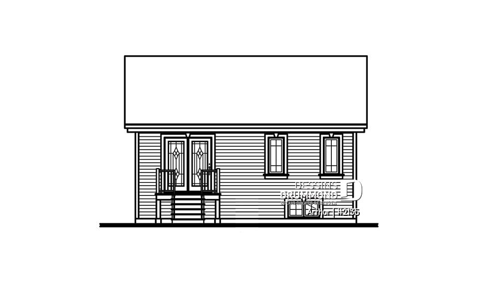 Élévation arrière - Arthur