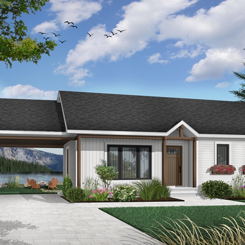 Élévation arrière - Louise