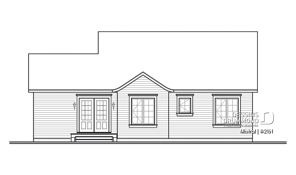 Élévation arrière - Mistral