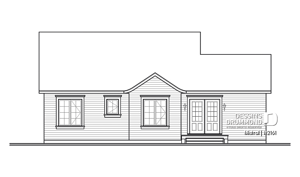 Élévation arrière - Mistral