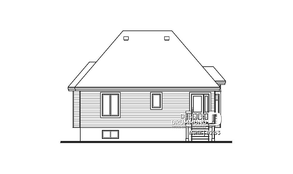 Élévation arrière - Merlin