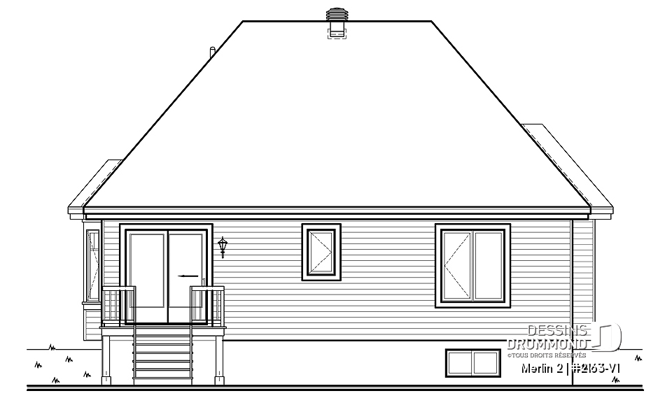 Élévation arrière - Merlin 2
