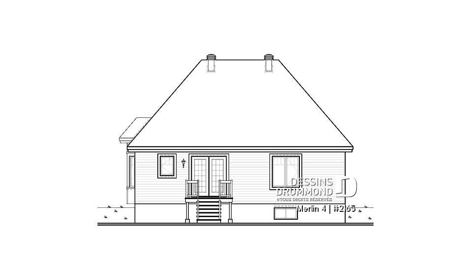 Élévation arrière - Merlin 4