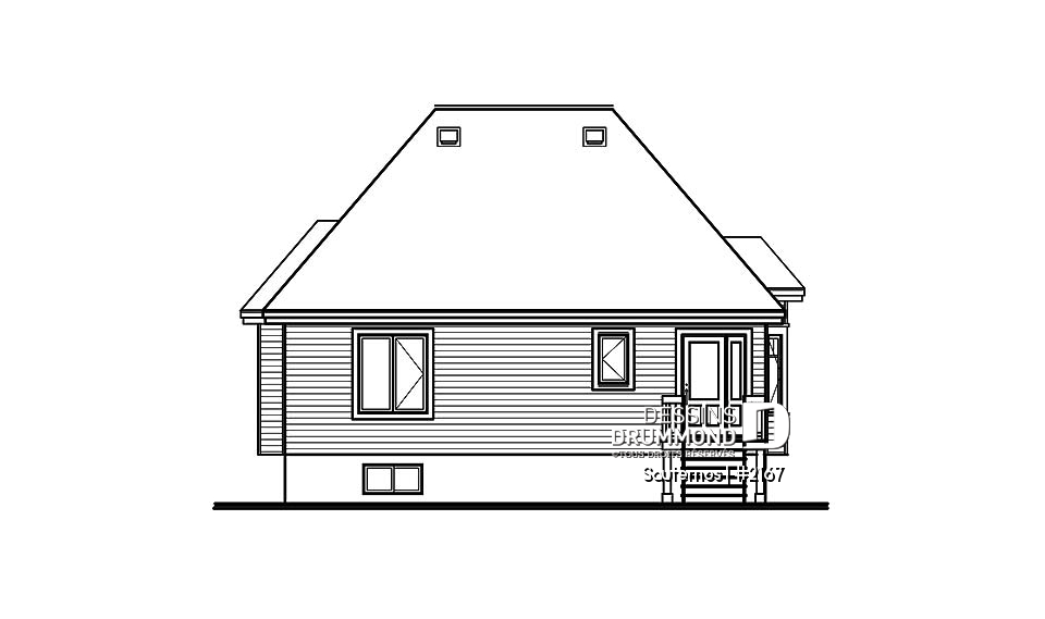 Élévation arrière - Sauternos