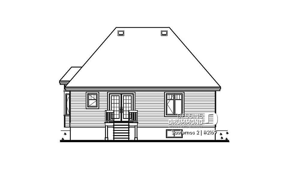 Élévation arrière - Sauternos 2