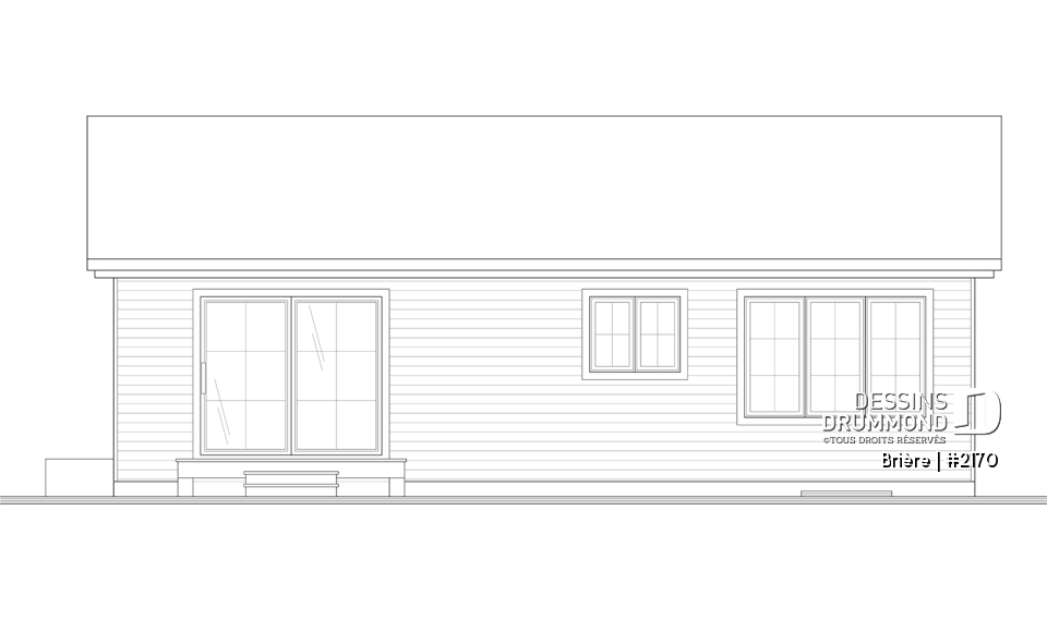 Élévation arrière - Brière