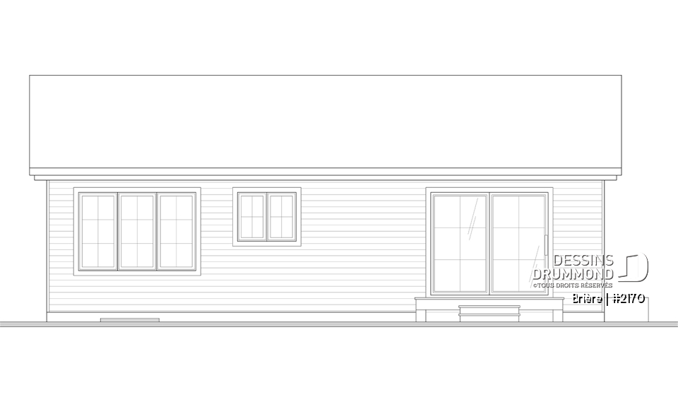 Élévation arrière - Brière