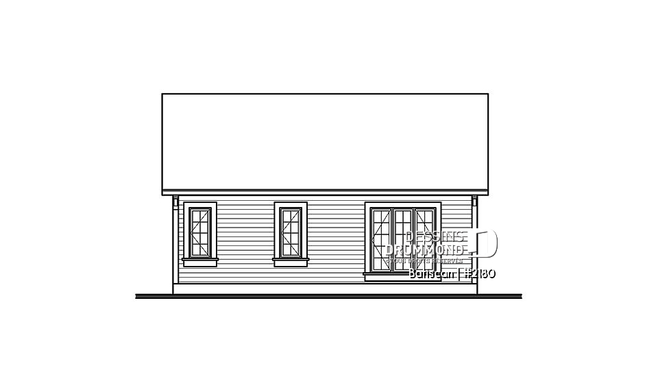 Élévation arrière - Batiscan