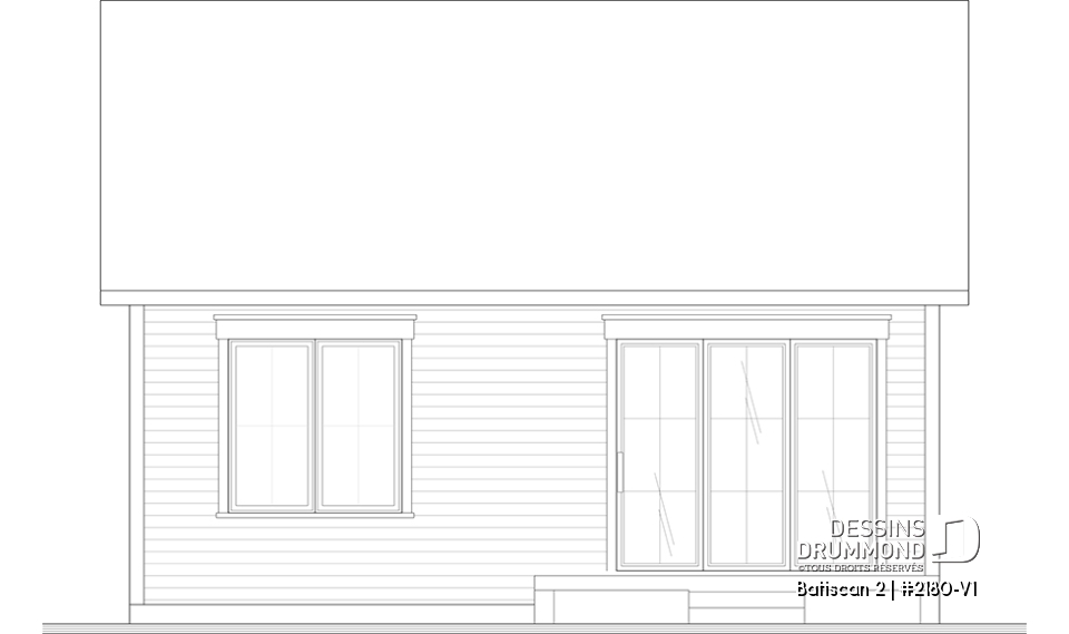 Élévation arrière - Batiscan 2