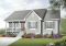 Vue avant - MODÈLE DE BASE - Plan de grand plain-pied 3 chambres, chambre parents avec walk-in, buanderie, plafond 8' au r-d-c et 9' s-s - Avram 2