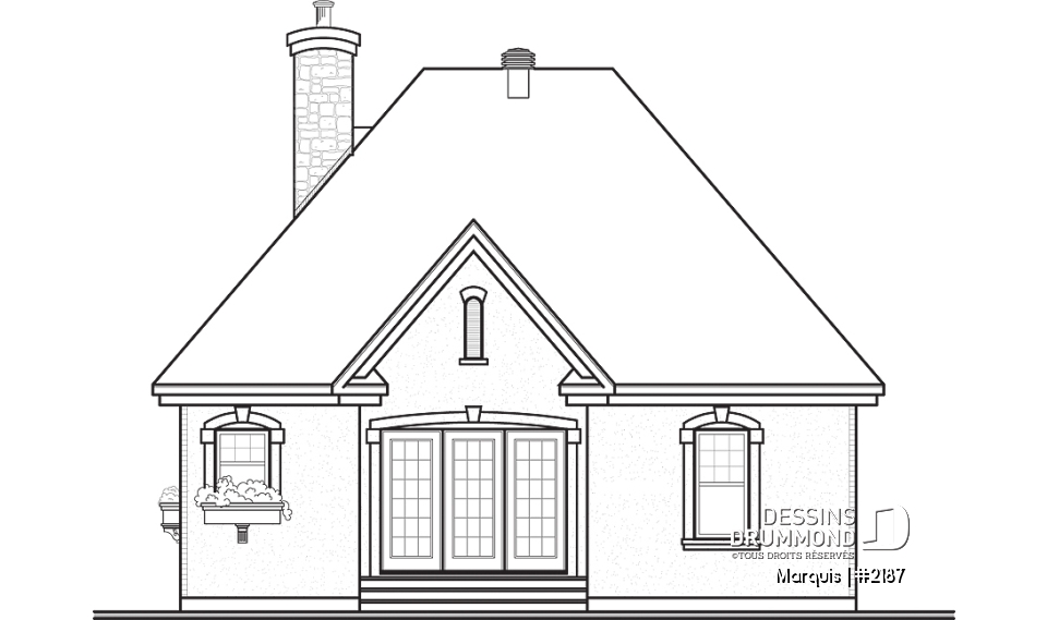 Élévation arrière - Marquis