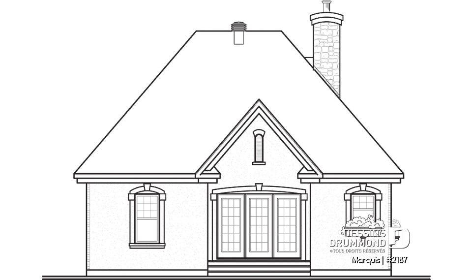 Élévation arrière - Marquis