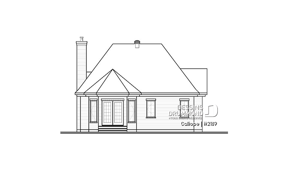 Élévation arrière - Calliope