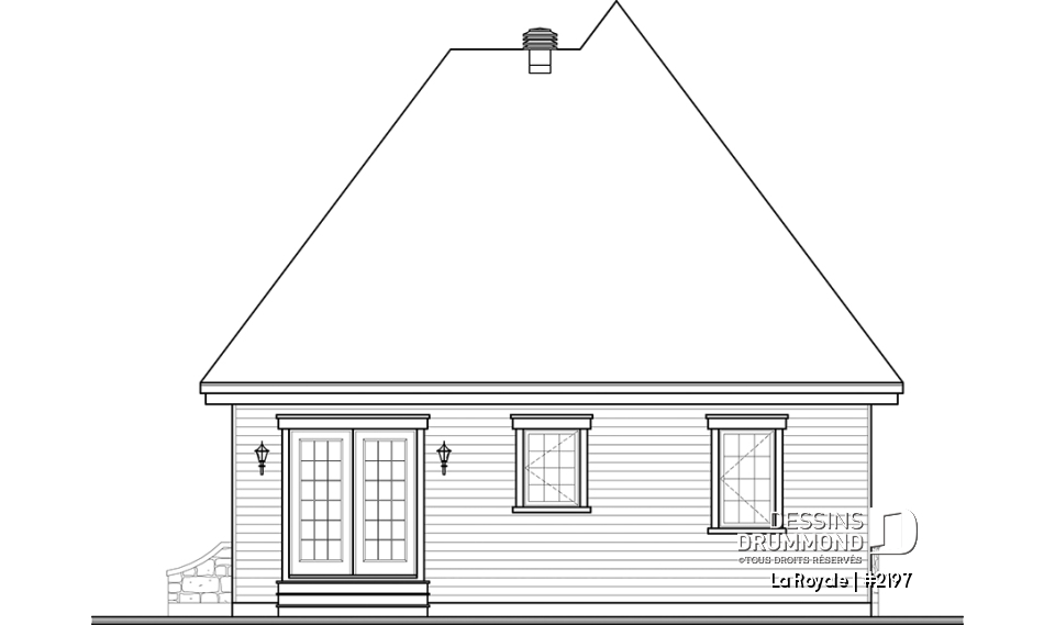 Élévation arrière - La Royale