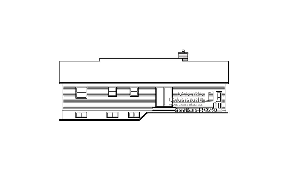 Élévation arrière - Gentillane