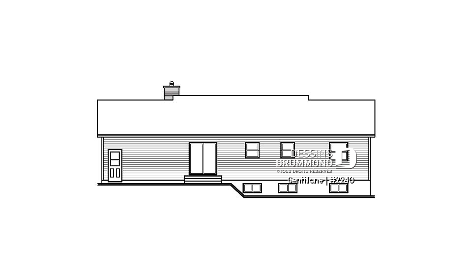 Élévation arrière - Gentillane