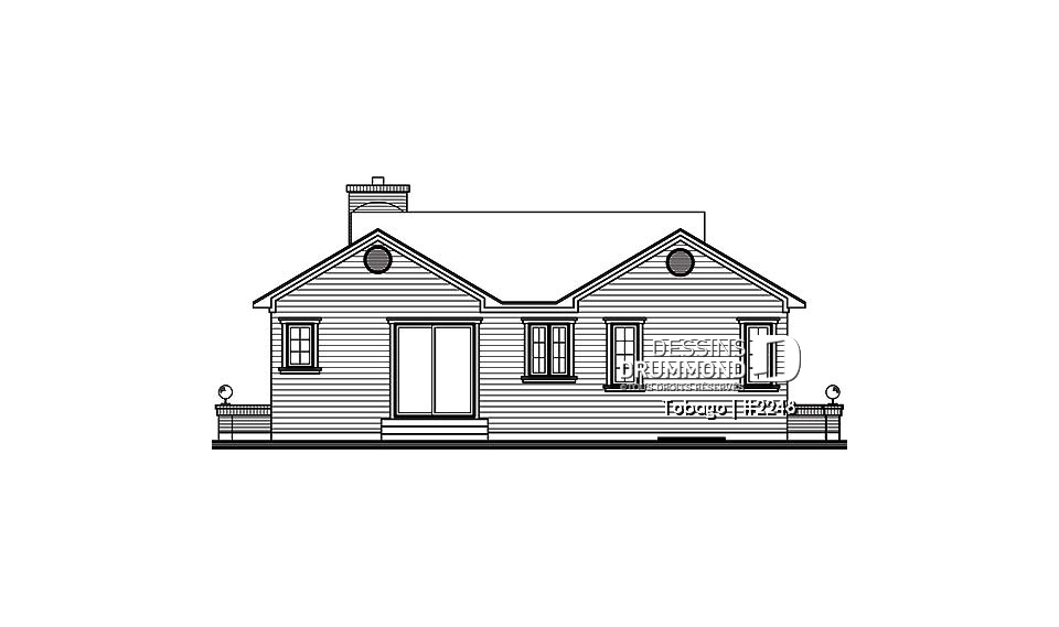 Élévation arrière - Tobago