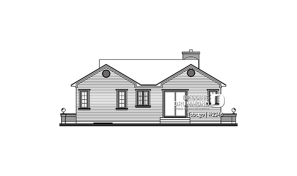 Élévation arrière - Tobago