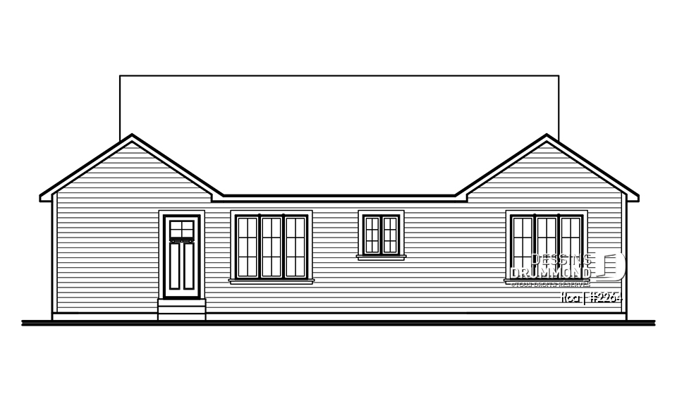 Élévation arrière - Koa