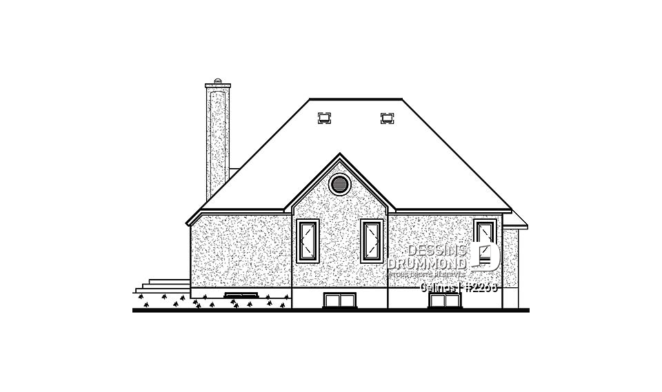 Élévation arrière - Gélinas