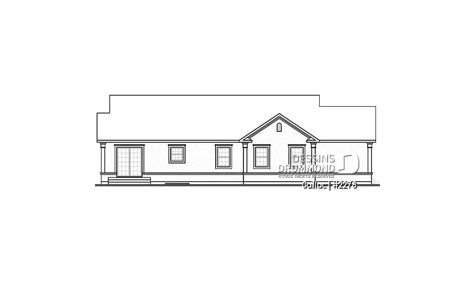 Élévation arrière - Gaillac