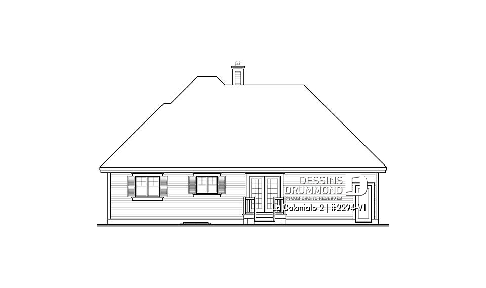 Élévation arrière - La Coloniale 2