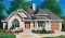 Vue avant - MODÈLE DE BASE - Bungalow offrant 3 chambres, suite des maîtres, foyer au salon et garage - Corbière