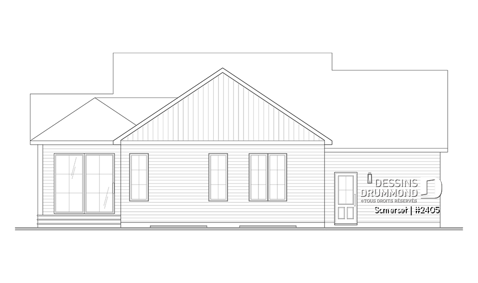 Élévation arrière - Somerset