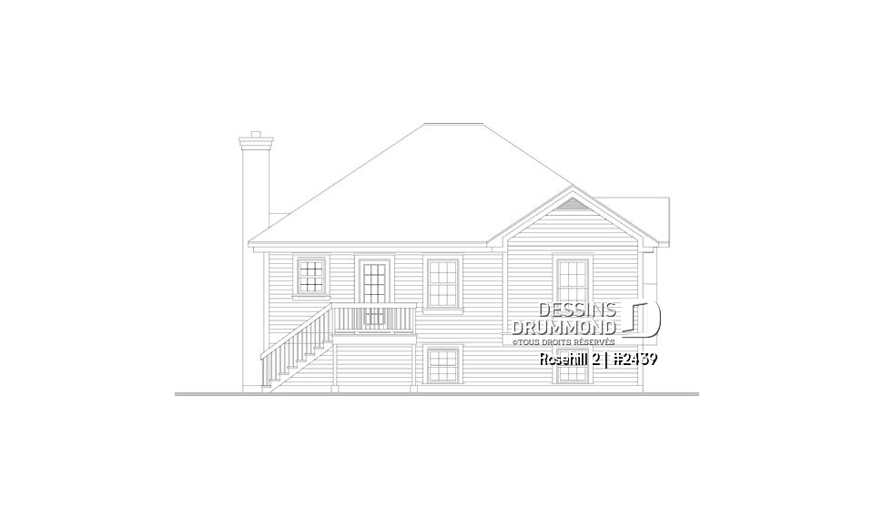 Élévation arrière - Rosehill 2