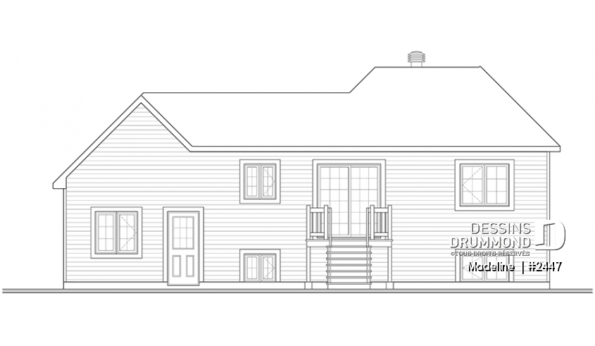 Élévation arrière - Madeline 