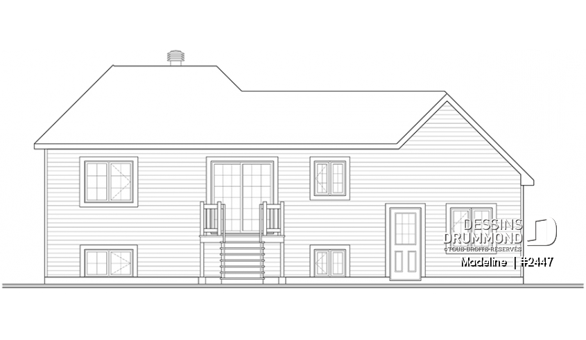 Élévation arrière - Madeline 