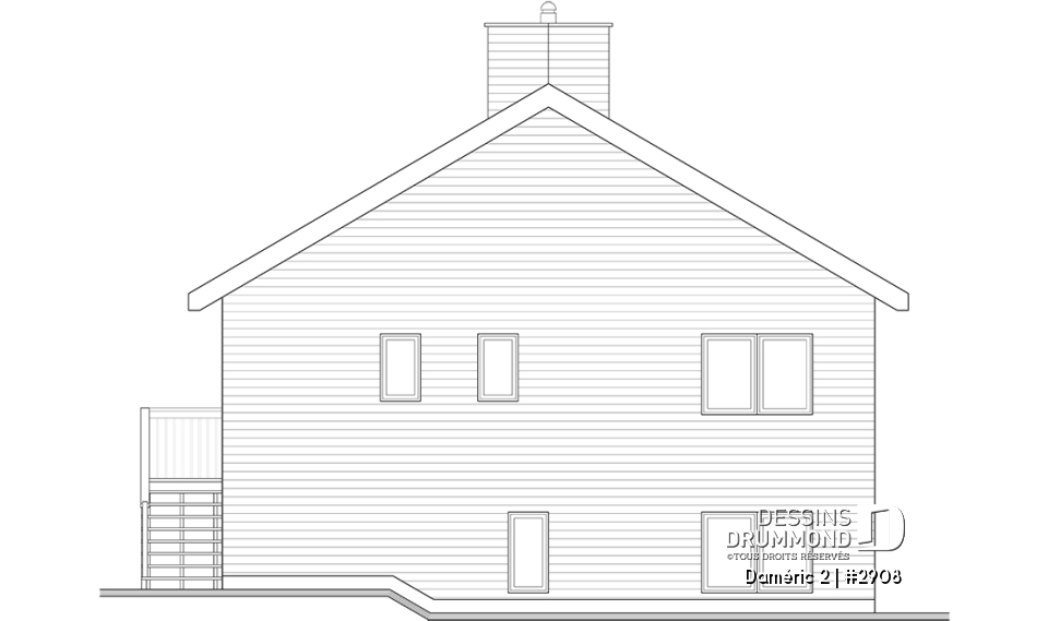 Élévation arrière - Daméric 2